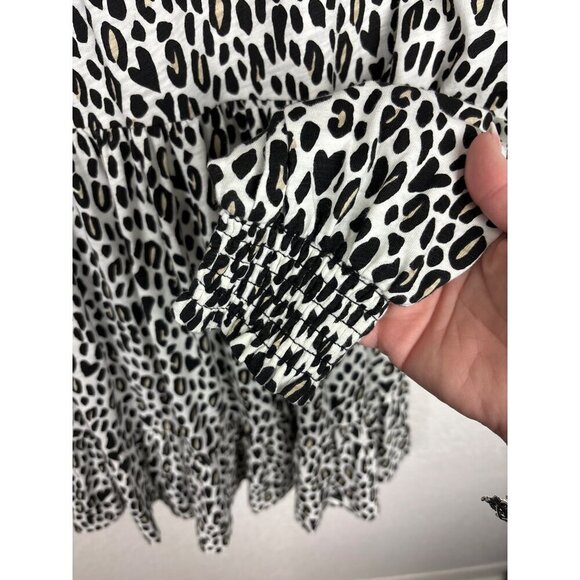 J Crew Crewcuts Girls Dress XL 12/14 Cheetah Leopard - Picture 6 of 7